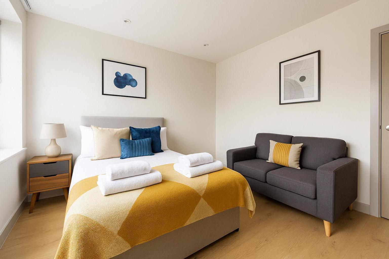 Bright Studio Flat - Walk To River Thames & Kingston Town Surbiton المظهر الخارجي الصورة